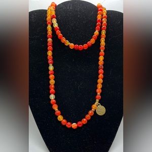 Orange Carnelian Full Mala